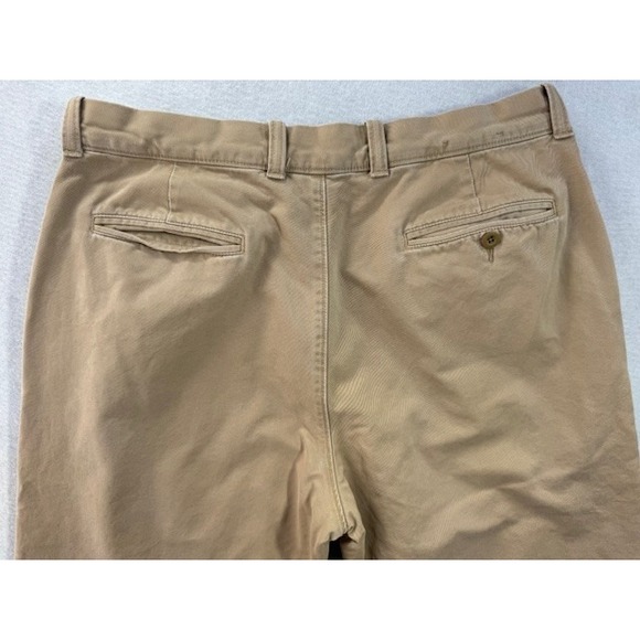 VTG J Crew Mens 36 x 30 Flannel Lined Khaki Chino Pants Tartan Plaid Y2K Grandpa - Picture 5 of 16